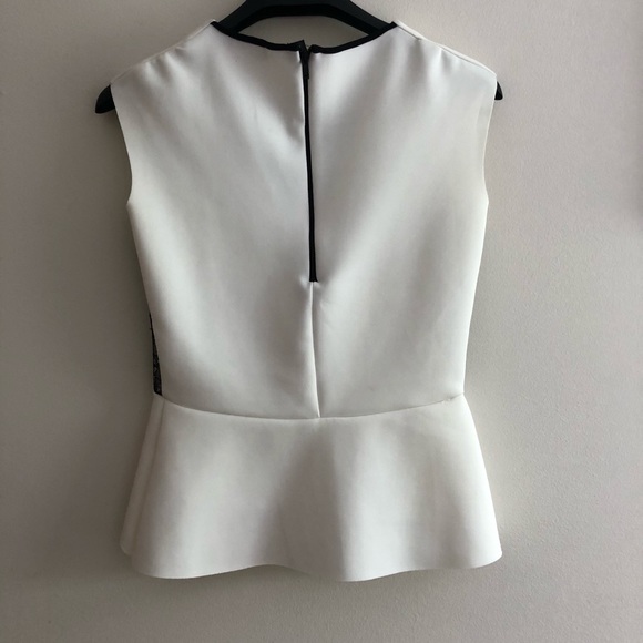 Lace detail peplum top - Picture 2 of 5